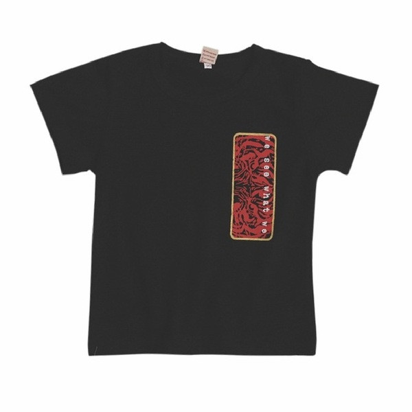 Gyermek póló fiúknak fehér és fekete színben felirattal