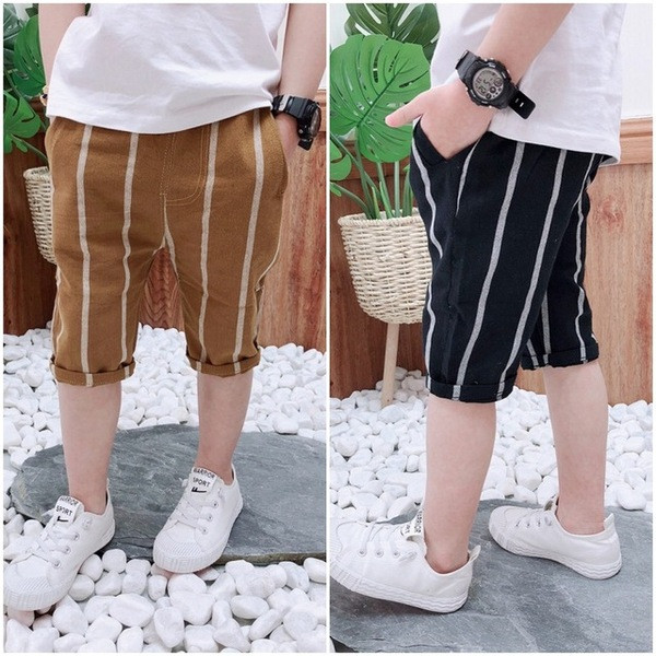 Modern gyereknadrág fiúknak két színben, zsebekkel