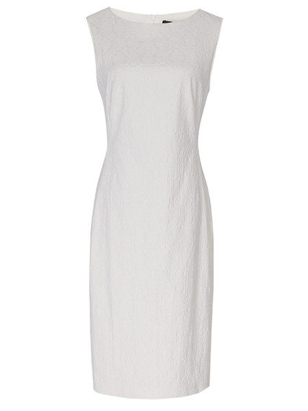 Stílusos női ruha O-nyakkal, két színben