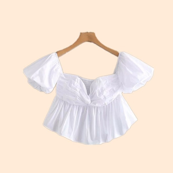 Új modell női blúz fehér színben