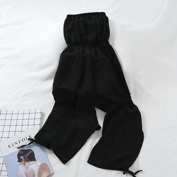 Modern női overall zöld és fekete színben