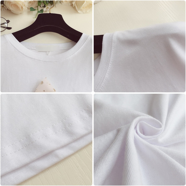 Alkalmi női póló rátéttel és szalaggal, három színben