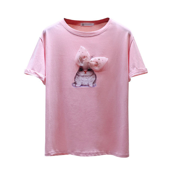 Alkalmi női póló rátéttel és szalaggal, három színben