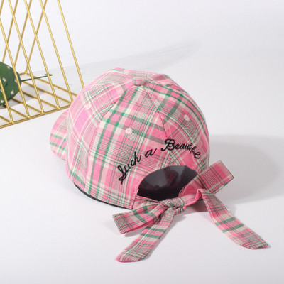 Kockás női nyári sapka négy színben