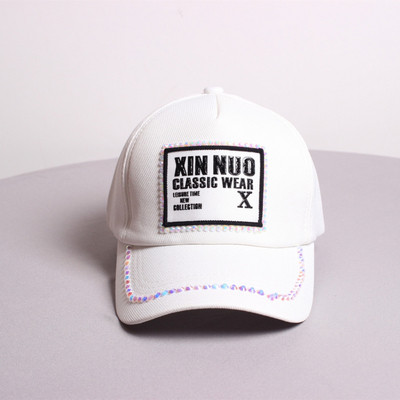 Modern női nyári sapka napellenzővel és kő elemmel több színben