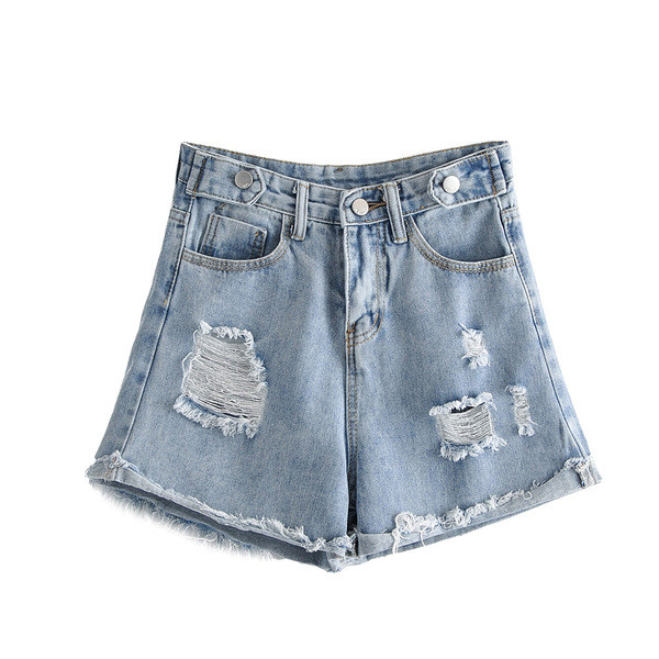 Lezser női rövidnadrág szakadt motívumokkal