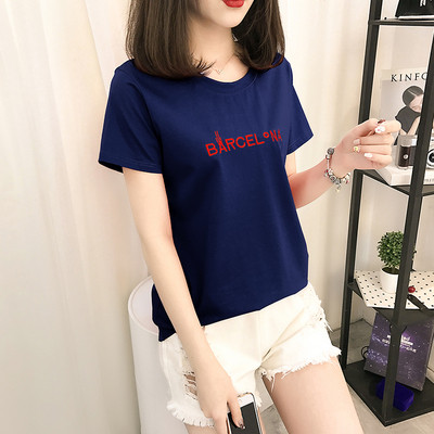 Modern lezser női póló rövid ujjú, különböző színű felirattal