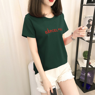 Modern lezser női póló rövid ujjú, különböző színű felirattal