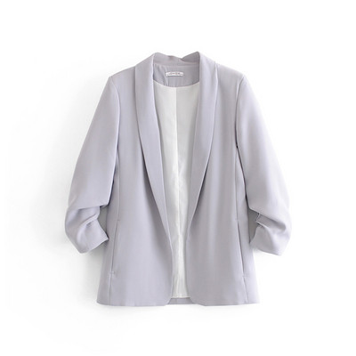 Stílusos női kabát piros és szürke színben