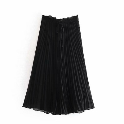 Redős női szoknya zöld és fekete színben