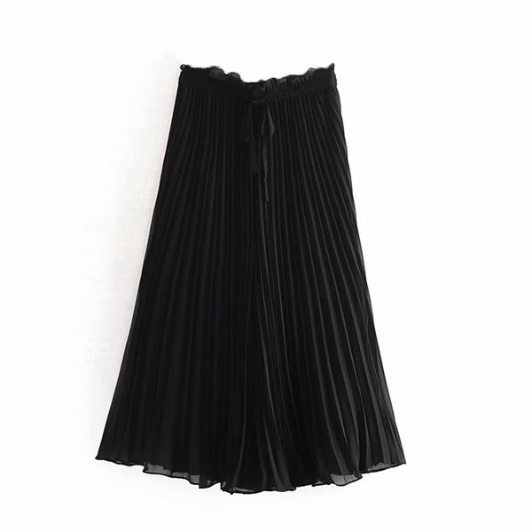 Redős női szoknya zöld és fekete színben