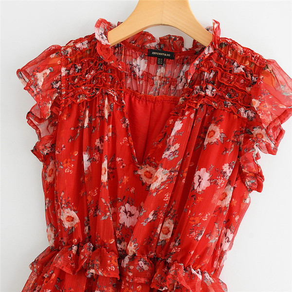 Testreszabott női ruha V-nyakkal