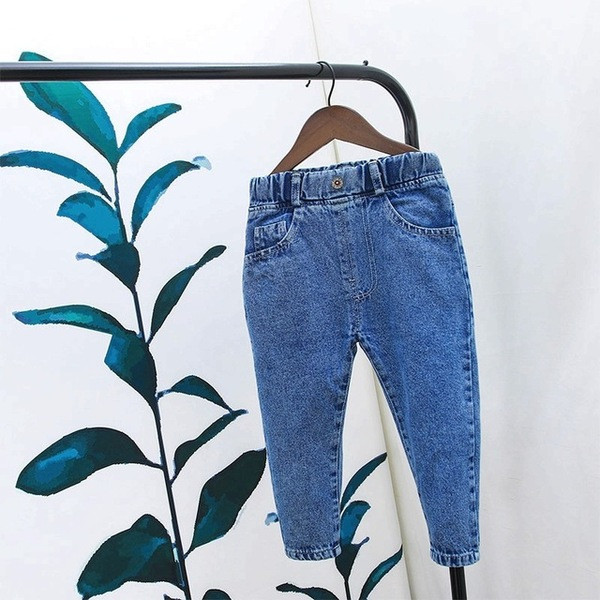 Modern gyerekfarmer fiúknak gombbal és zsebekkel