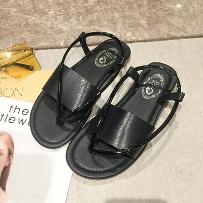 Női alkalmi szandál három színben - fekete-fehér és barna