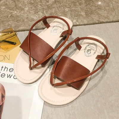 Női alkalmi szandál három színben - fekete-fehér és barna