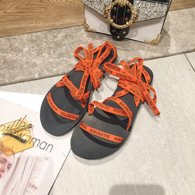 ÚJ Modern női szandál fűzős és feliratos három színben