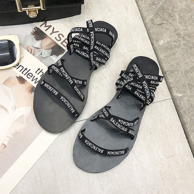 ÚJ Modern női szandál fűzős és feliratos három színben