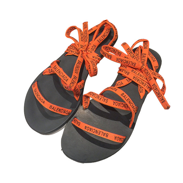 ÚJ Modern női szandál fűzős és feliratos három színben