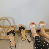 Alkalmi női szandál két színben - fehér és fekete