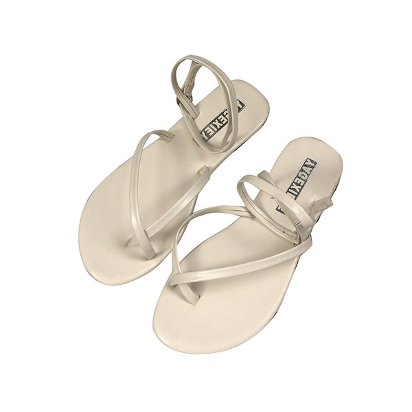 Női alkalmi szandál négy színű eco bőrből