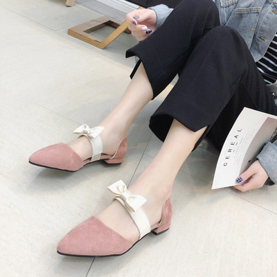 Aktuális női cipő eco velúrból, szalaggal több színben