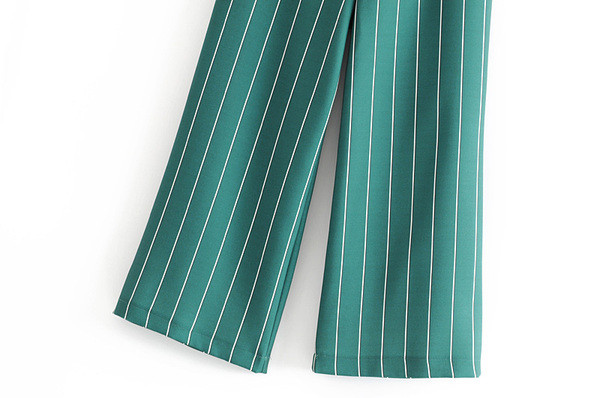 Modern női nadrág zöld színben