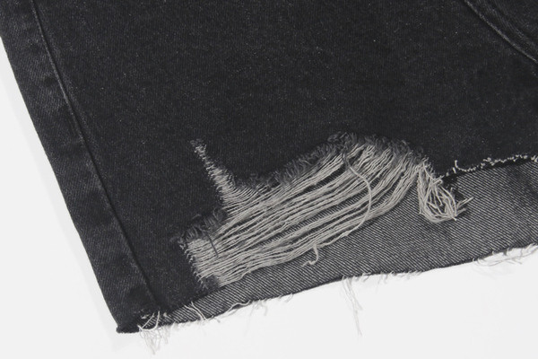 Modern női rövidnadrág kék és fekete színben