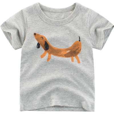 Alkalmi gyerek póló szürke színben, rátéttel fiúknak