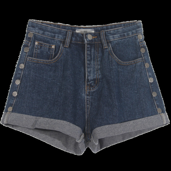 Női alkalmi rövidnadrág fekete és kék színben