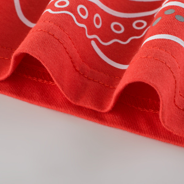 Tricou pentru copii pentru baieti cu decolteu O si aplicatie