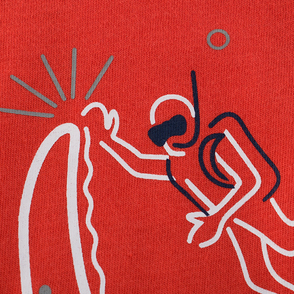 Tricou pentru copii pentru baieti cu decolteu O si aplicatie