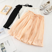 Fusta de dama moderna plisata in trei culori