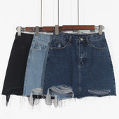 Fusta dama casual in mai multe culori cu motive rupte