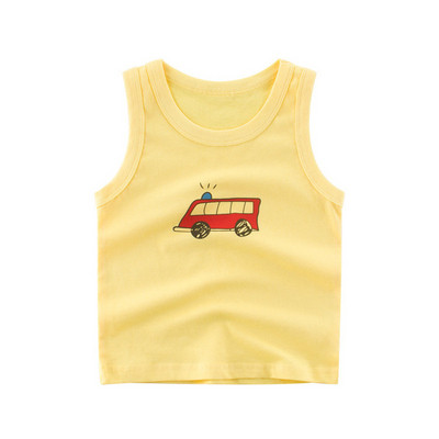 Sárga színű, rátéttel ellátott gyerekcipő fiúknak