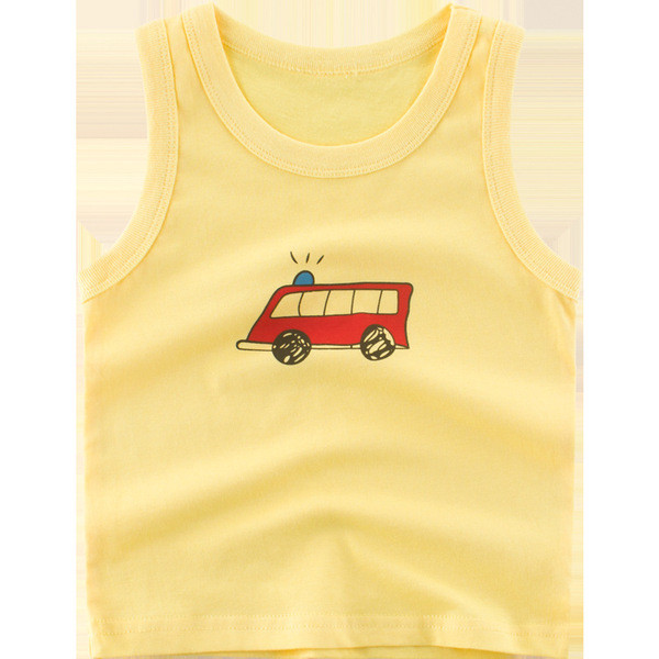 Sárga színű, rátéttel ellátott gyerekcipő fiúknak