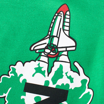 Детска тениска за момчета в зелен цвят с апликация