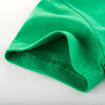Детска тениска за момчета в зелен цвят с апликация