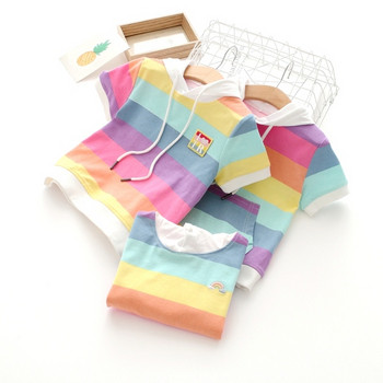 Цветна детска тениска в няколко цвята