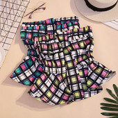 Stílusos női melltartó két színben, színes nyomattal