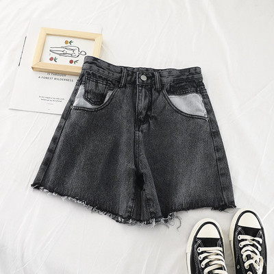 Női farmer rövidnadrág kék és fekete színben