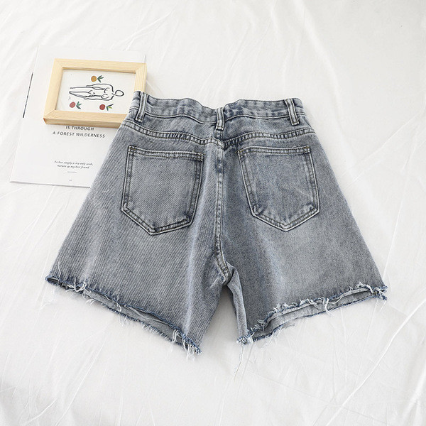 Női farmer rövidnadrág kék és fekete színben