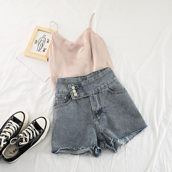 Pantaloni scurți din denim albastru