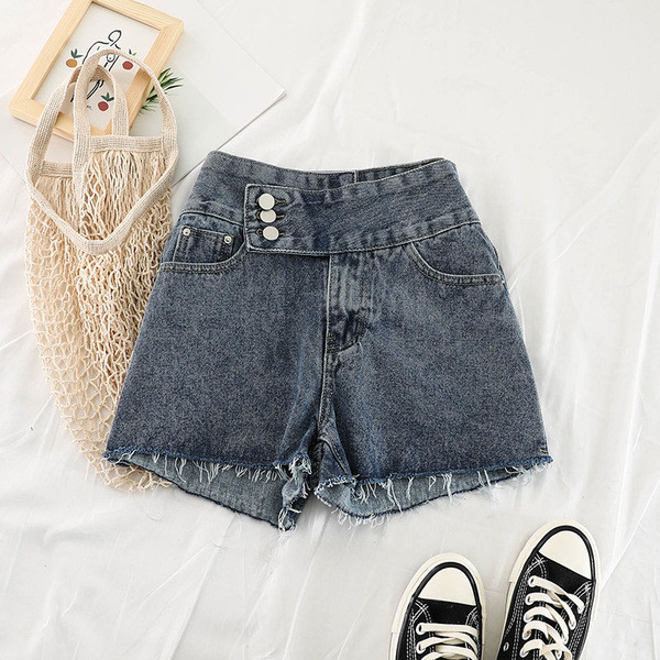 Pantaloni scurți din denim albastru