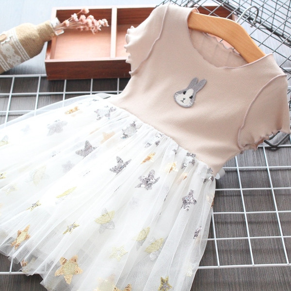 Rochie decupata pentru copii in doua culori