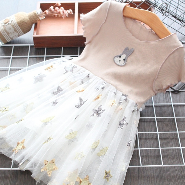 Rochie decupata pentru copii in doua culori