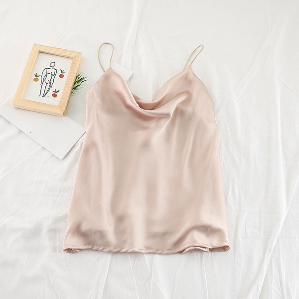 Stílusos női felső vékony pántokkal