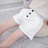 Gyerek rövidnadrág fehér és rózsaszín színben lányoknak