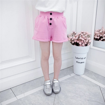 Детски къси панталони в бял и розов цвят за момичета 