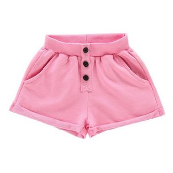 Детски къси панталони в бял и розов цвят за момичета 