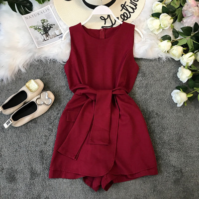 Salopeta de dama eleganta cu fermoar pe spate in mai multe culori